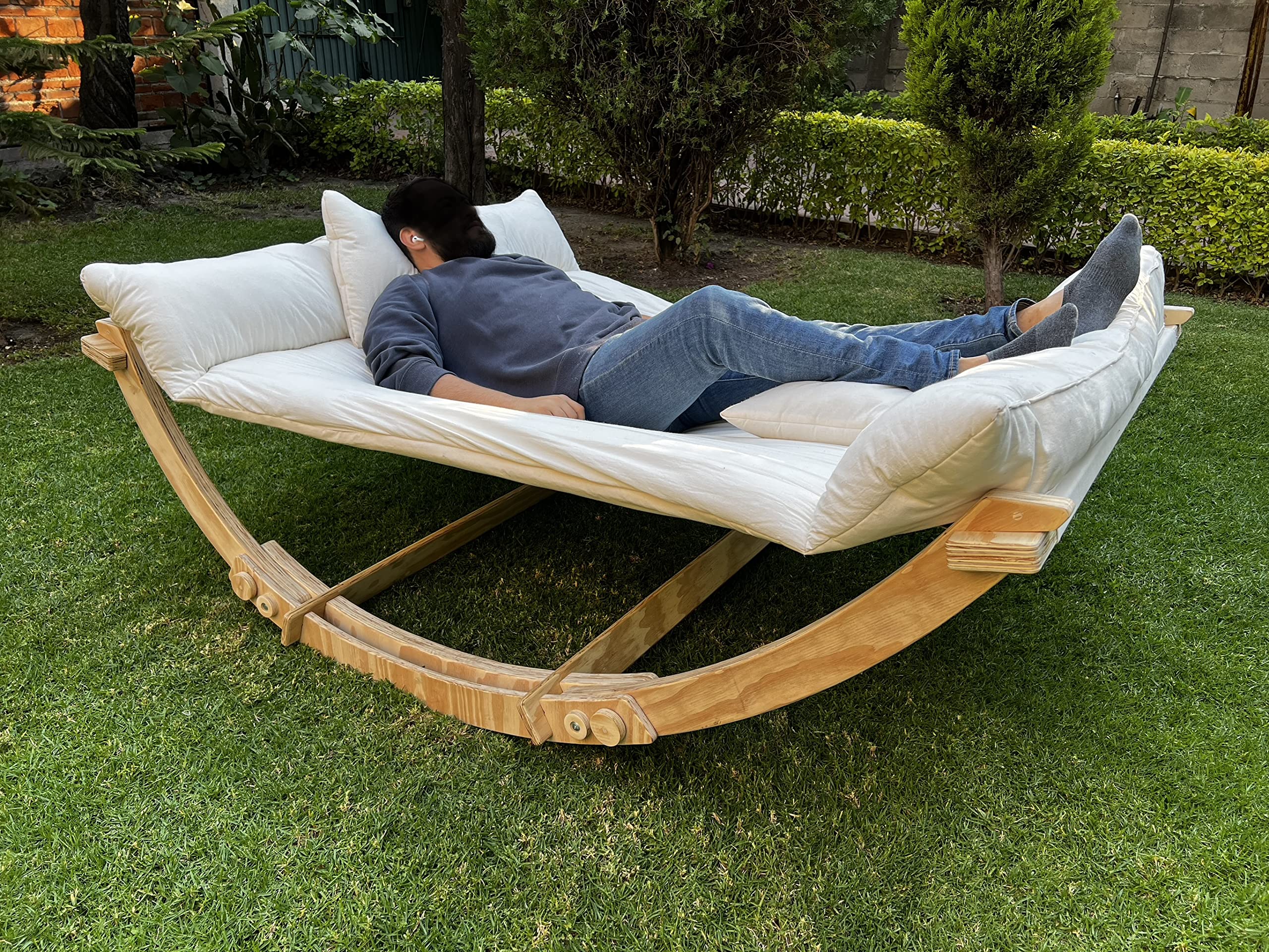 Hamaca Mecedora Matrimonial  (plegable) – Espacio para Compartir y Descansar