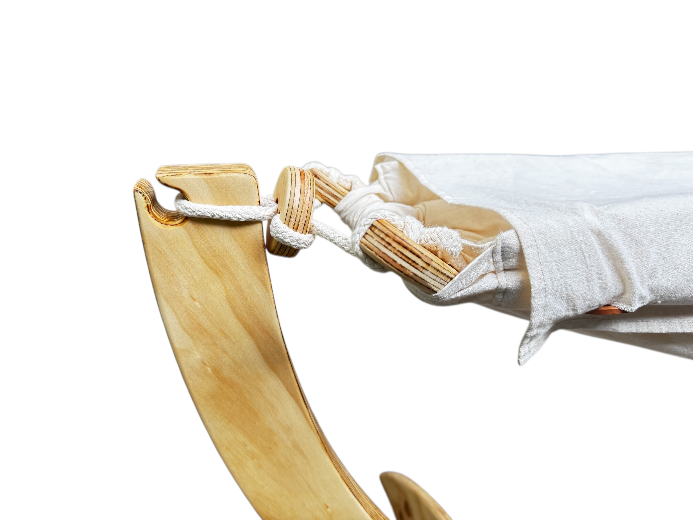 Hamaca para niños con base de madera plegable (Hasta 5 años)