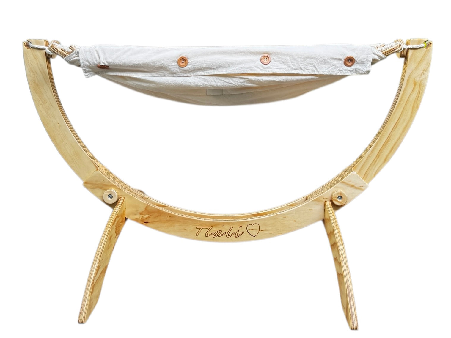 Hamaca para niños con base de madera plegable (Hasta 5 años)